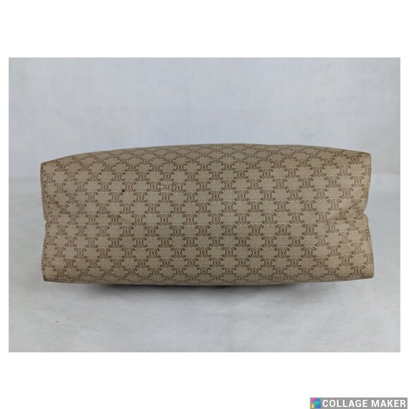 Celine Macadam Vintage Clutch Bag Beige Pouch Made in Italy - Picture 7 of 10